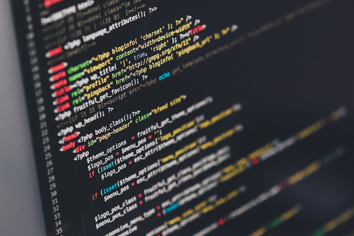 Developer working on code deployment
